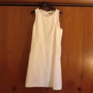 Ann Taylor White Linen Dress